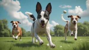 Sports canins ludiques - parcours de Treibball stimulant l'intelligence du chien